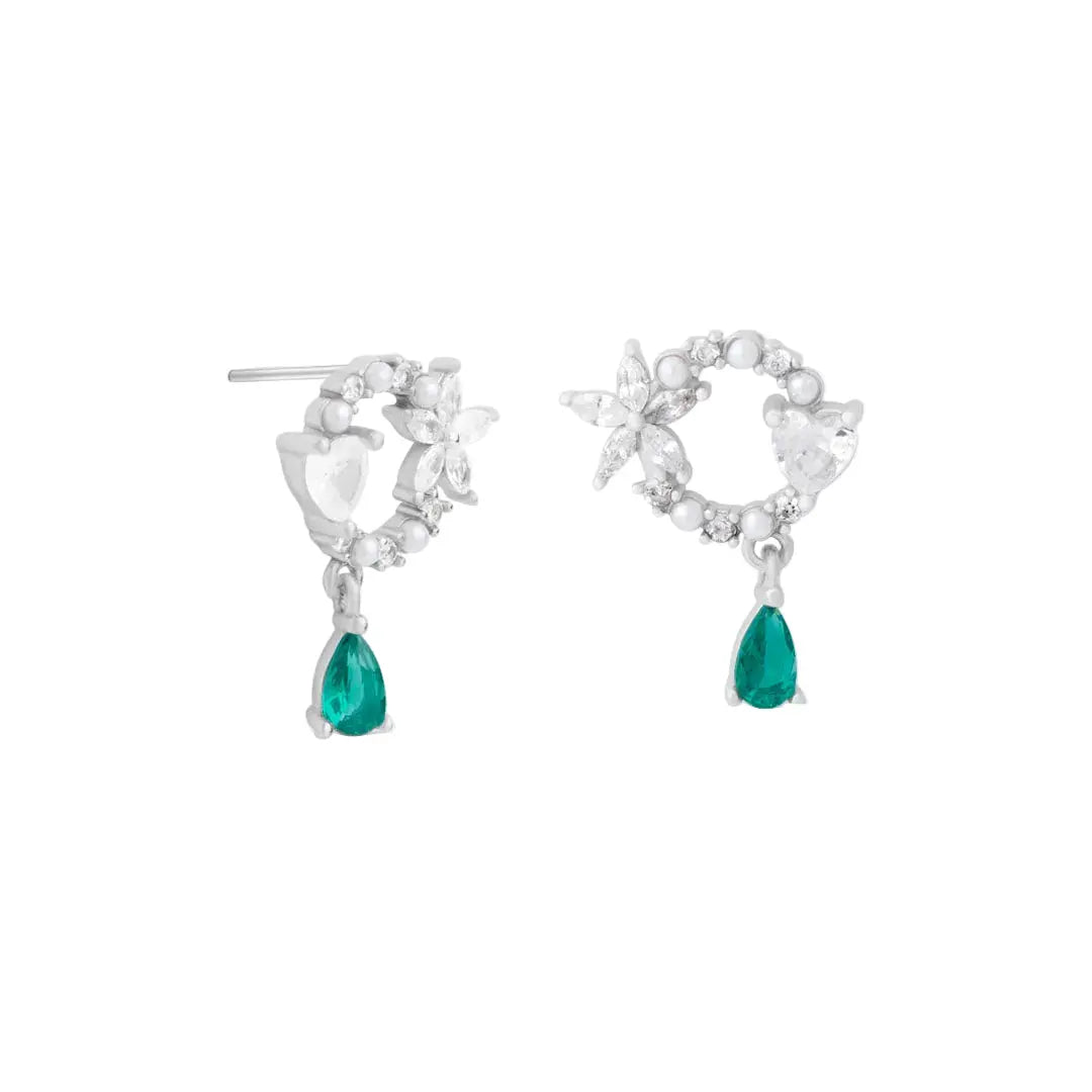 Mashha 925 Silver Paan Shaandaar Earrings Mashha