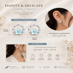 Mashha 925 Silver Simply Shorty Earrings Mashha