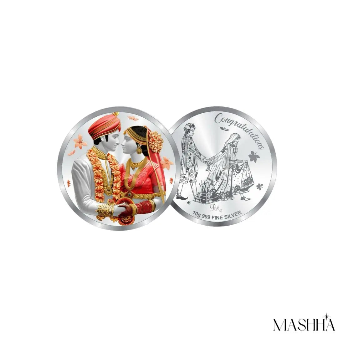 Mashha 10g 999 Fine Silver Wedding Coin – "Congratulations" Edition Mashha