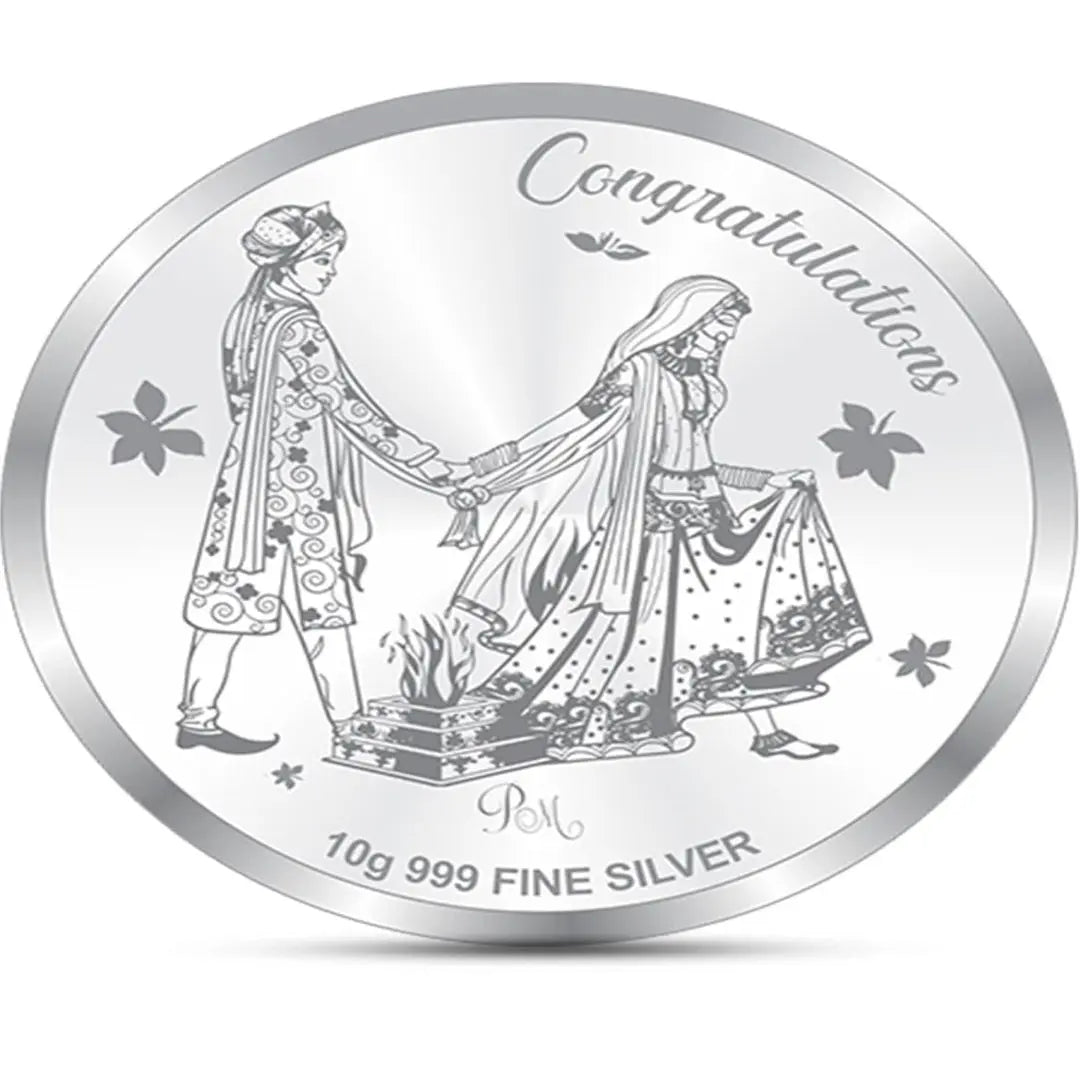 Mashha 10g 999 Fine Silver Wedding Coin – "Congratulations" Edition Mashha
