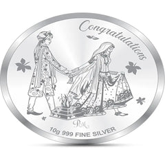 Mashha 10g 999 Fine Silver Wedding Coin – "Congratulations" Edition Mashha