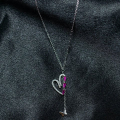Amora Heart Butterfly Necklace Mashha