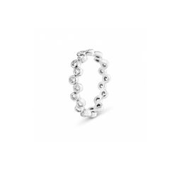 Mashha 925 Silver Sparkle Dot Ring ( Size-9) Mashha