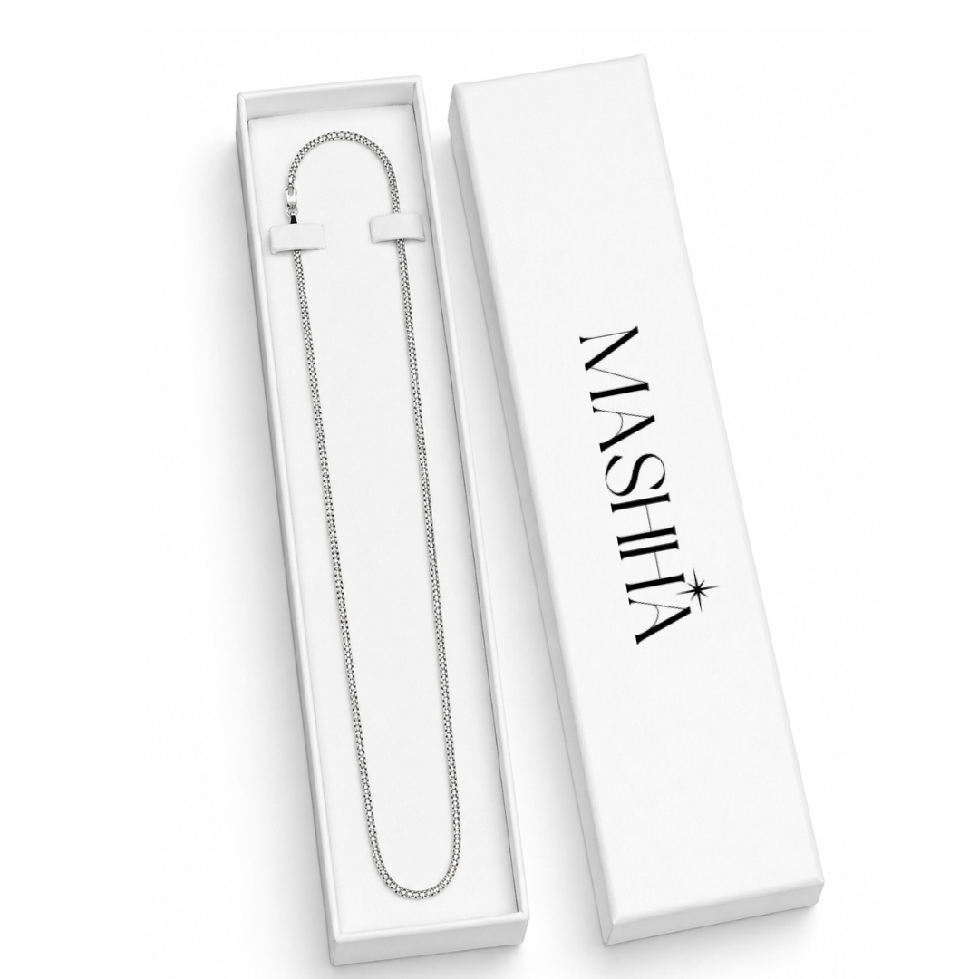 Mashha 925 silver rhodium plated Legacy Chain for men & women Mashha