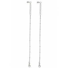 Mashha 925 silver Rhodium Plated Minimal Luxe Anklet Mashha