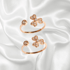 Mashha 925 Silver Bloom Charm Toe Ring