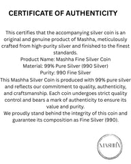 Mashha 10g Fine Silver Birthday Coin – 999 Purity