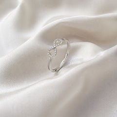 Mashha 925 Silver Infinity Ring (Adjustable)