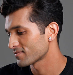 Mashha Classic Solitaire Men’s Stud Large