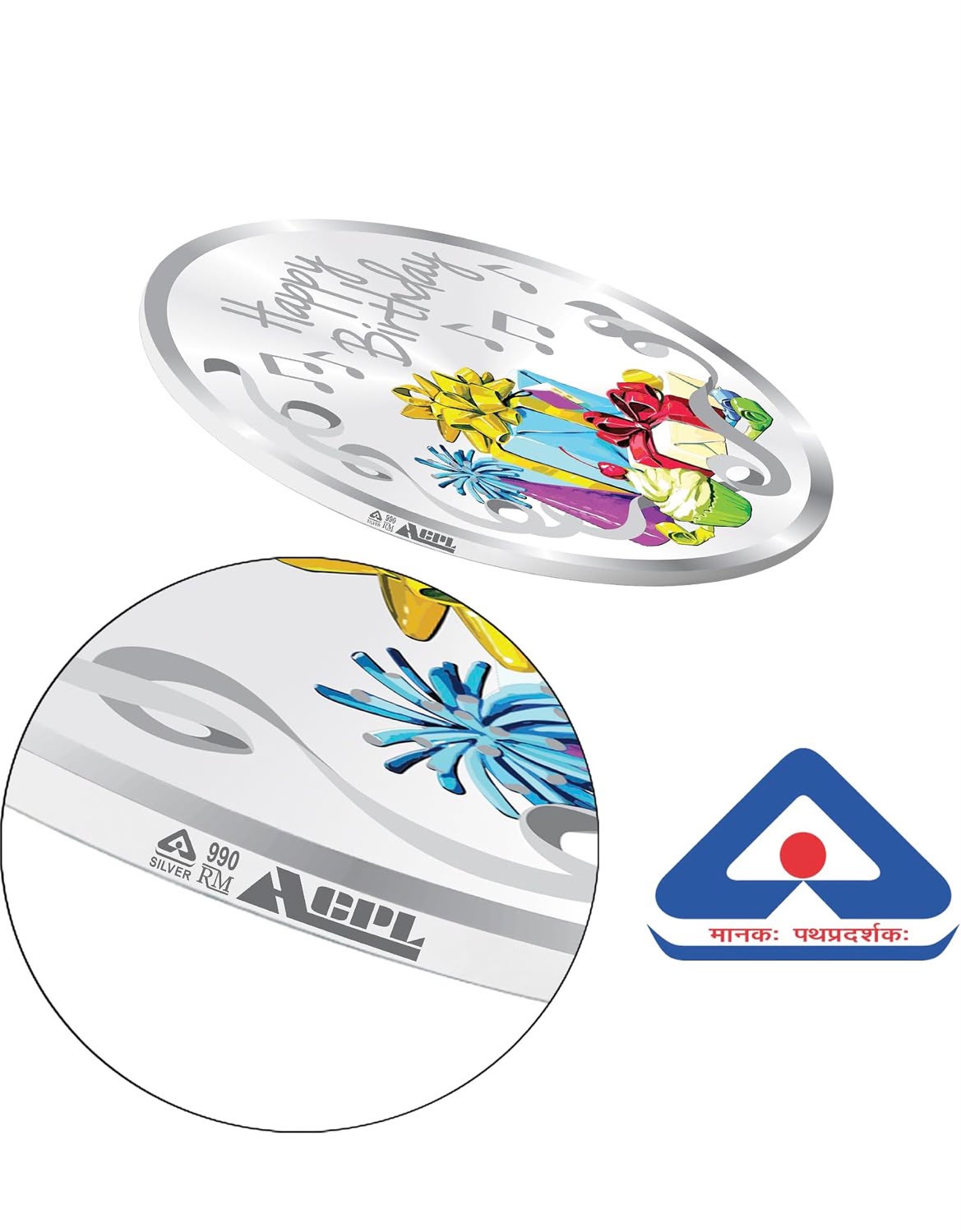 MASHHA 999 Pure Silver Birthday Coin – 10g Precious Moments Edition Mashha
