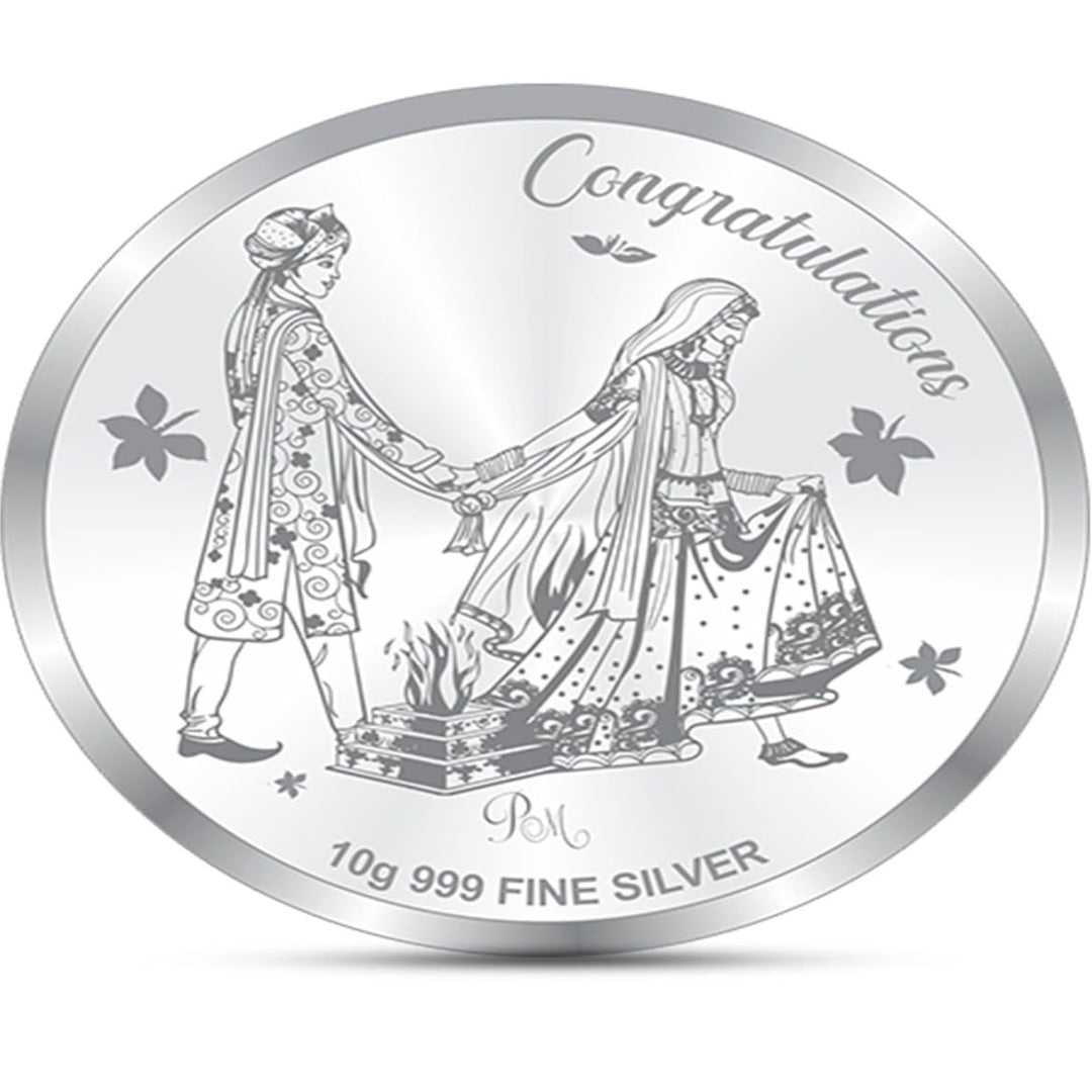 Mashha 10g 999 Fine Silver Wedding Coin – "Congratulations" Edition Mashha