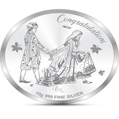 Mashha 10g 999 Fine Silver Wedding Coin – "Congratulations" Edition Mashha