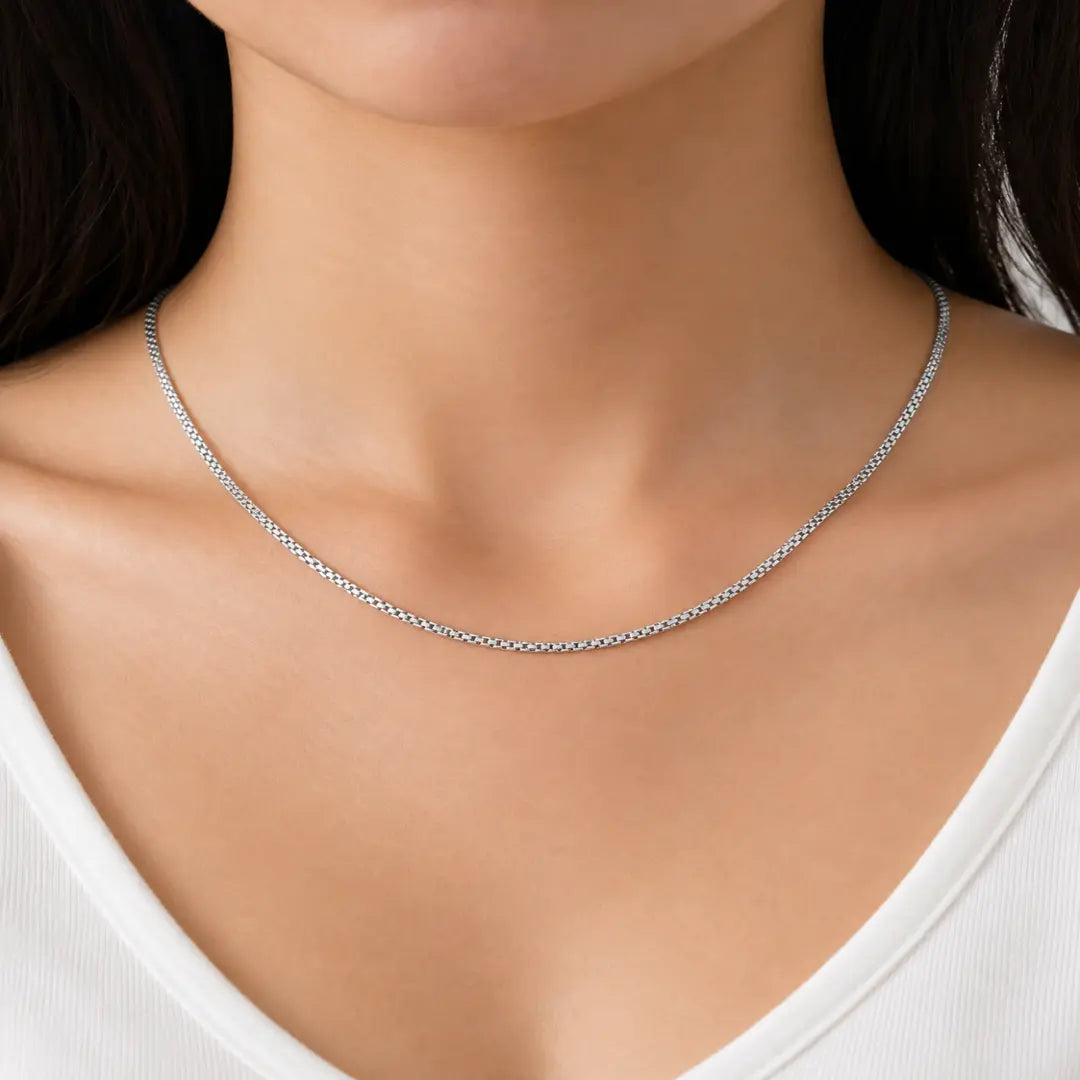 Mashha 925 silver rhodium plated Legacy Chain for men & women Mashha