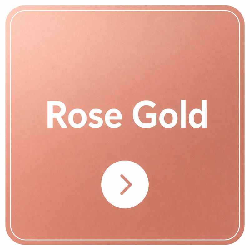 A square graphic with rounded corners in a rose gold metallic color