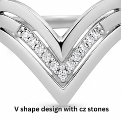V-Shaped Statement Ring