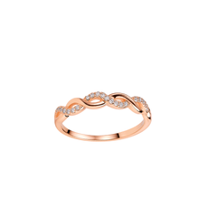 Mashha 925 silver Twisted Glow Eternity Ring
